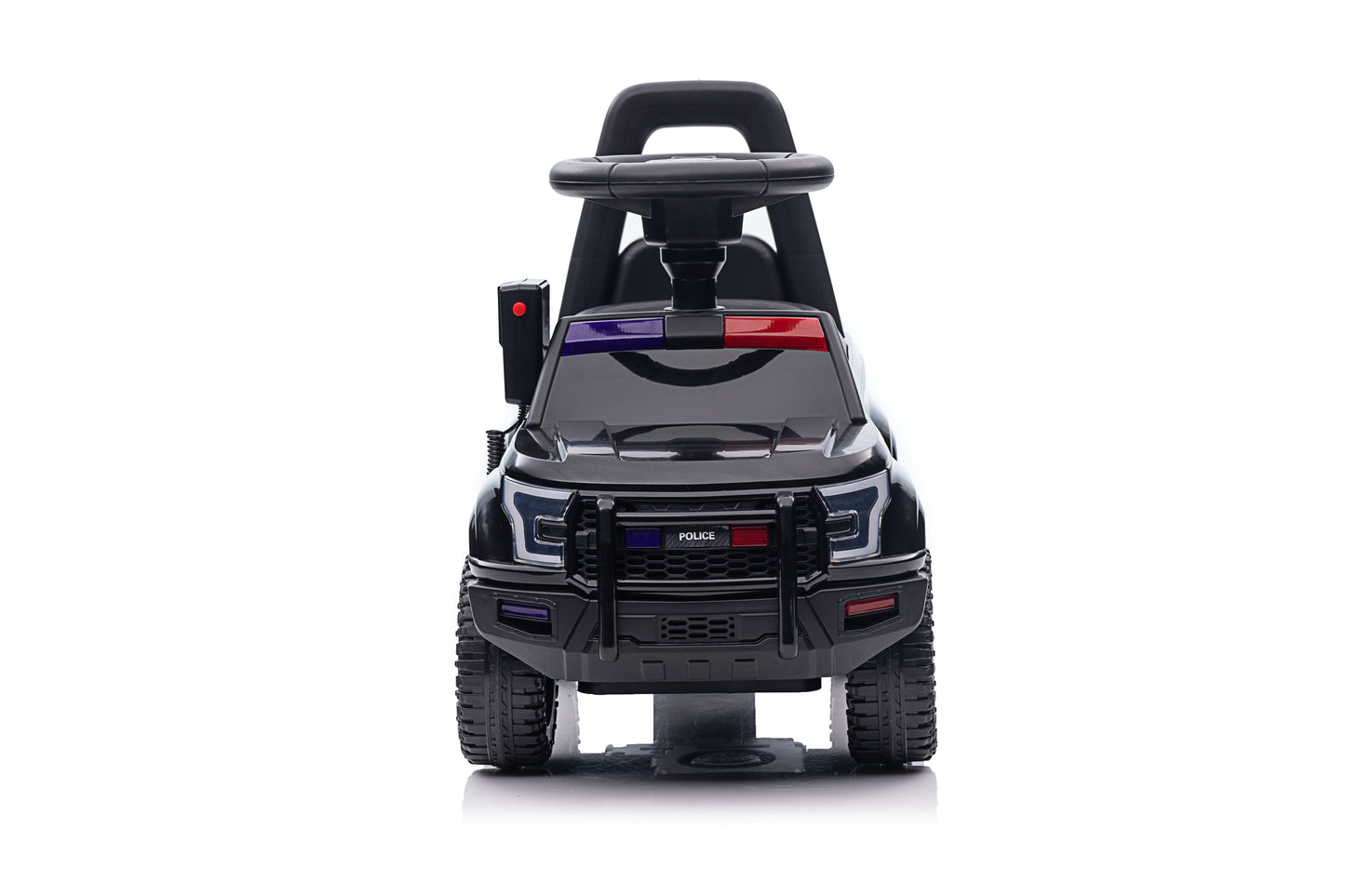 New Police Car Push Along Foot to Floor Ride on for Kids Black