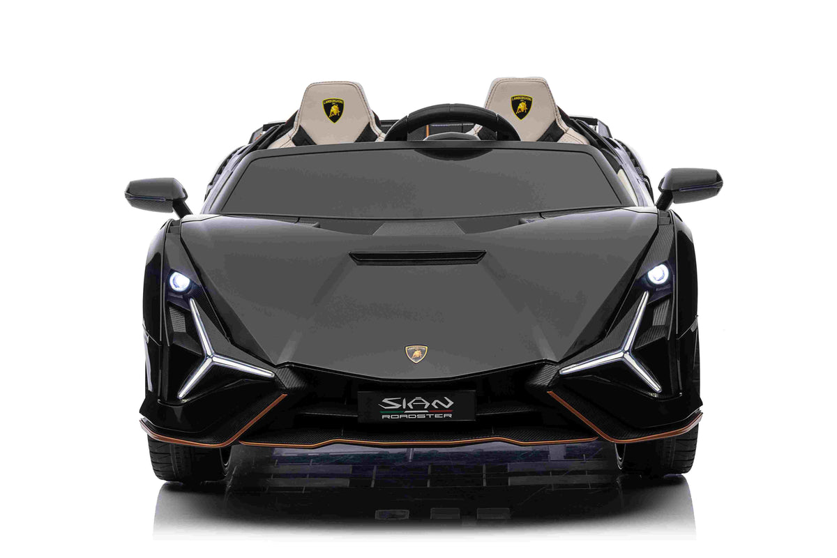 Lamborghini Sian XXL 2 Seater 24V Kids Ride on Car with Remote & Drift Mode - Metallic Black