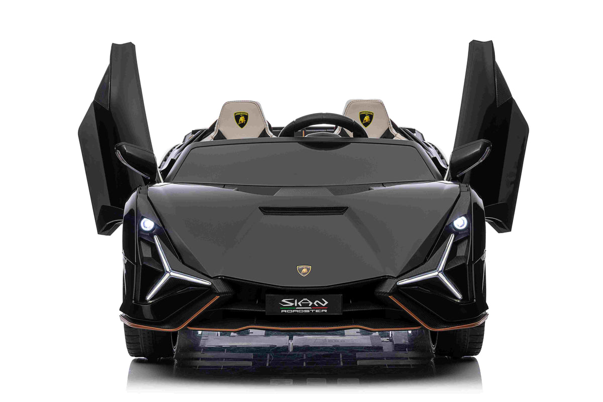Lamborghini Sian XXL 2 Seater 24V Kids Ride on Car with Remote & Drift Mode - Metallic Black
