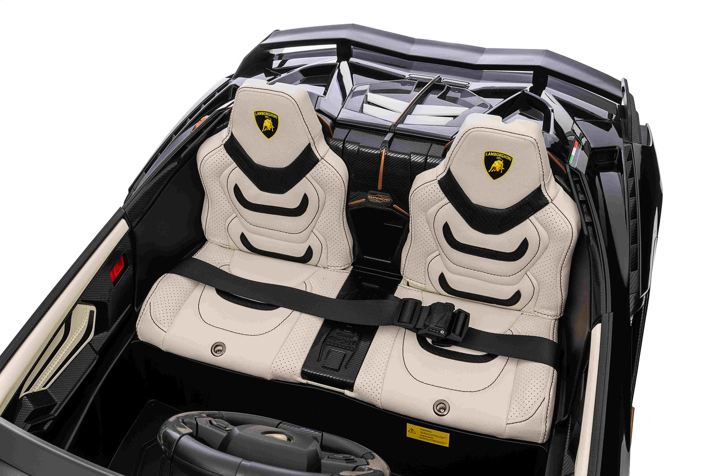 Lamborghini Sian XXL 2 Seater 24V Kids Ride on Car with Remote & Drift Mode - Metallic Black
