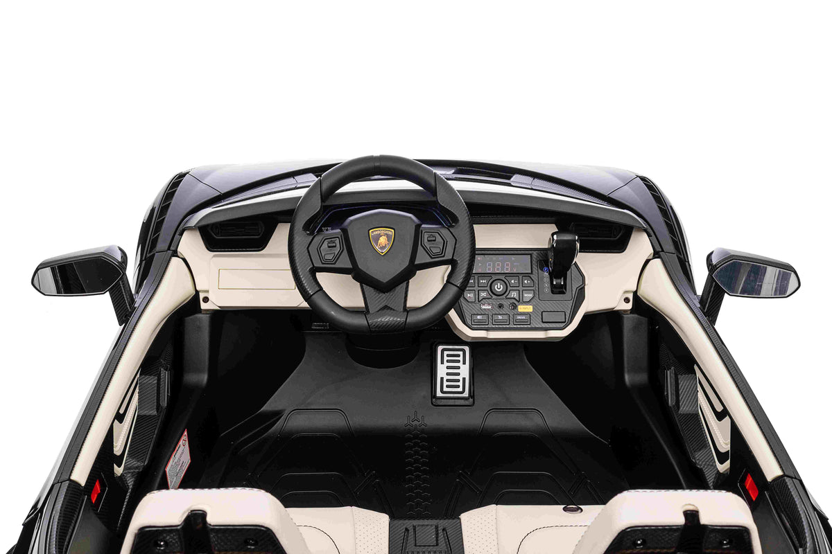 Lamborghini Sian XXL 2 Seater 24V Kids Ride on Car with Remote & Drift Mode - Metallic Black