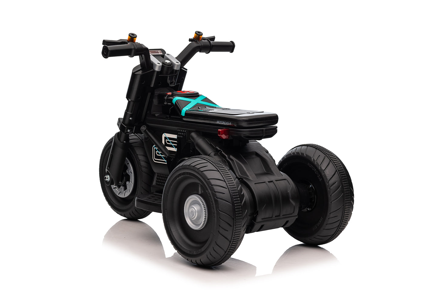 New 3 Wheel Motorbike Kids 6V Trike Electric Ride On Motorcycle - Black