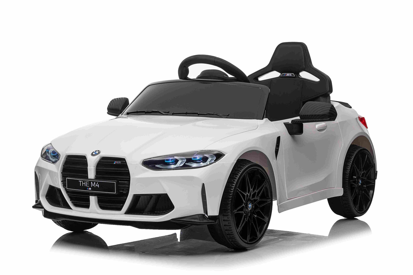 Licensed BMW M4 Electric 12V Kids Ride on Toy Car With Remote - White