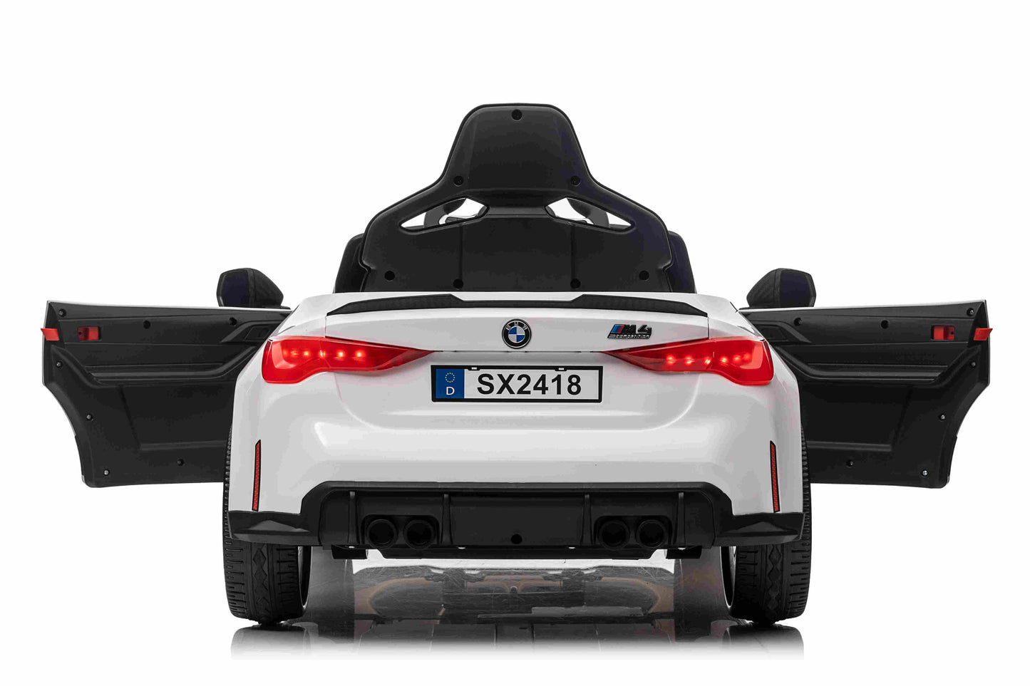 Licensed BMW M4 Electric 12V Kids Ride on Toy Car With Remote - White