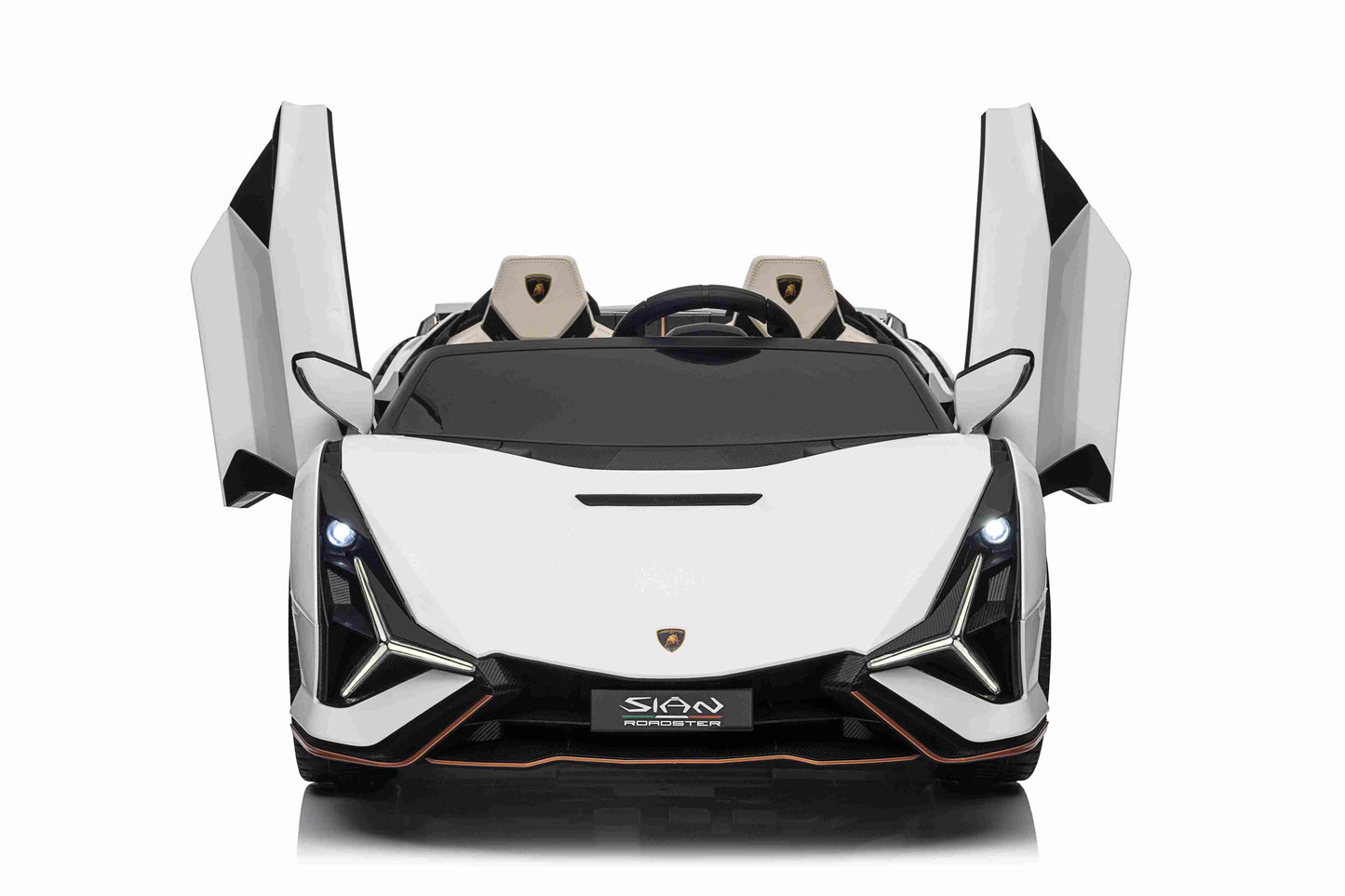 Lamborghini Sian XXL 2 Seater 24V Kids Ride on Car with Remote & Drift Mode - White