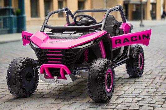 24v Two Seater Ride on Buggy Desert UTV with Remote Extra Powerful- Pink