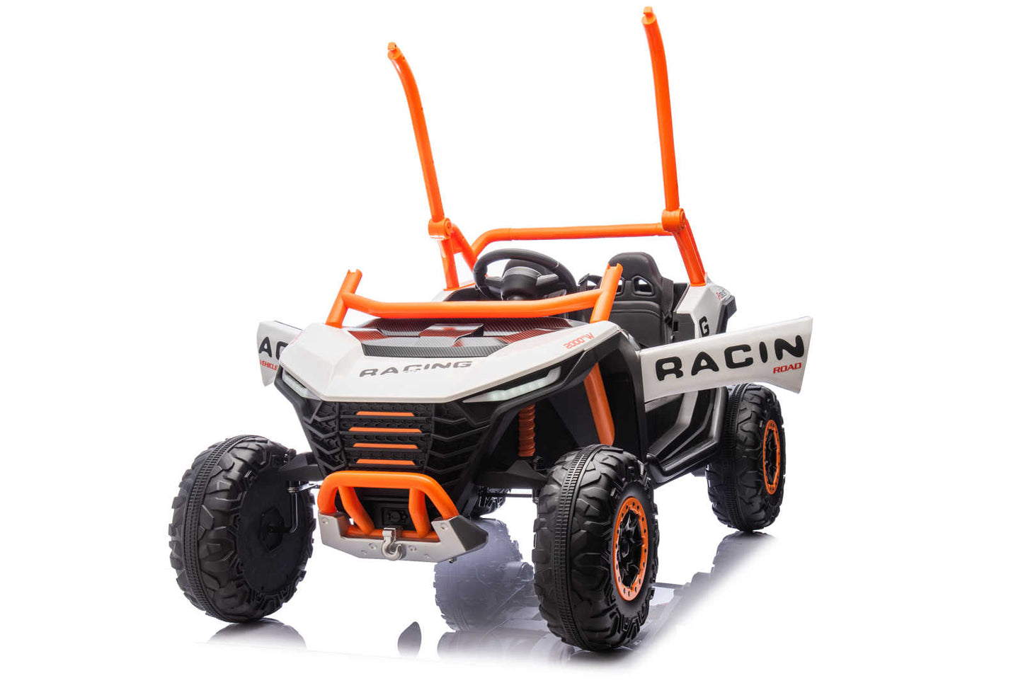 24v Two Seater Ride on Buggy With Remote Desert UTV with 4 x Motors - White