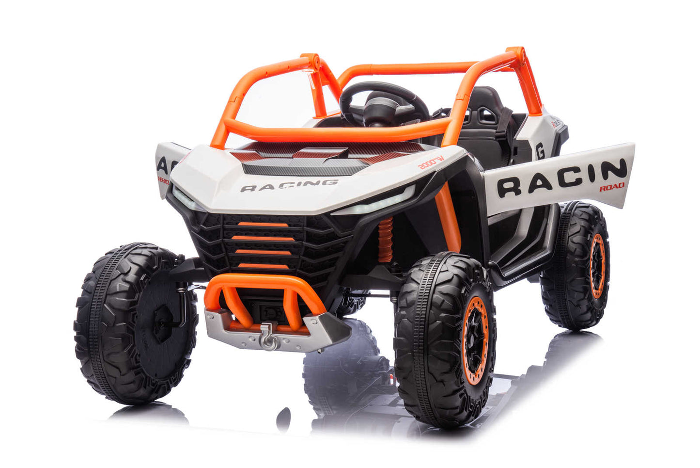 24v Two Seater Ride on Buggy With Remote Desert UTV with 4 x Motors - White