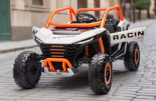 24v Two Seater Ride on Buggy With Remote Desert UTV with 4 x Motors - White