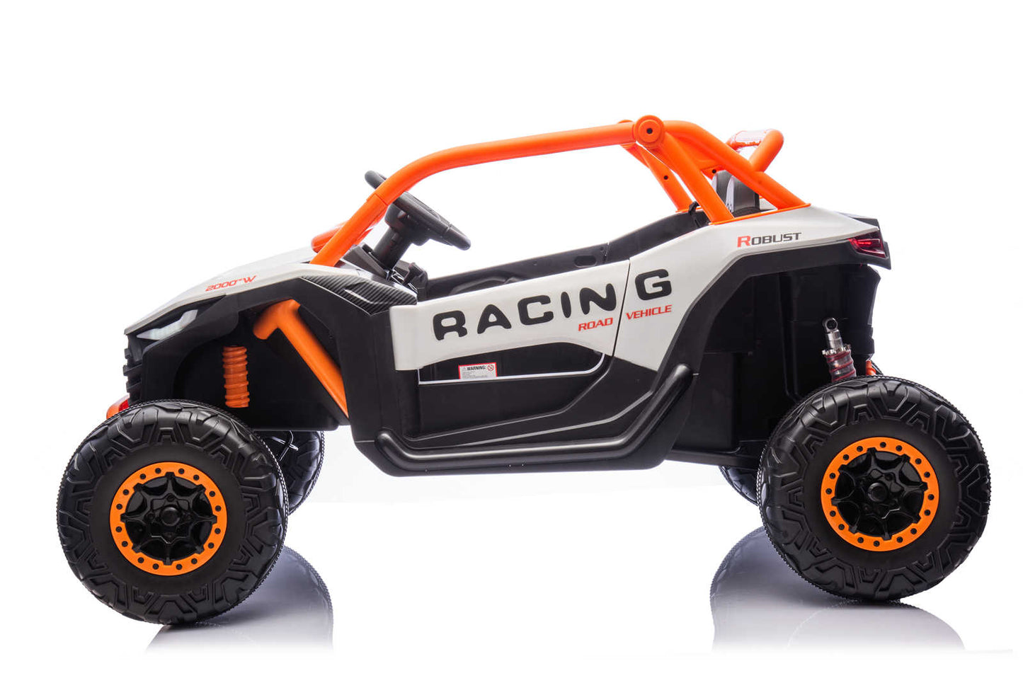 24v Two Seater Ride on Buggy With Remote Desert UTV with 4 x Motors - White