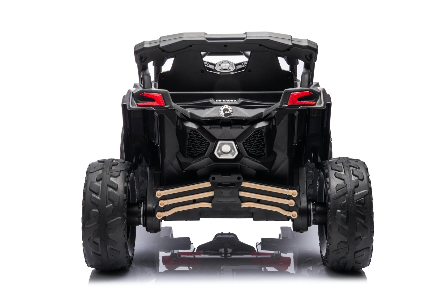 Licensed Can-Am Maverick UTV 24V Kids Ride on Buggy with 4 x Motors and Remote - Khaki