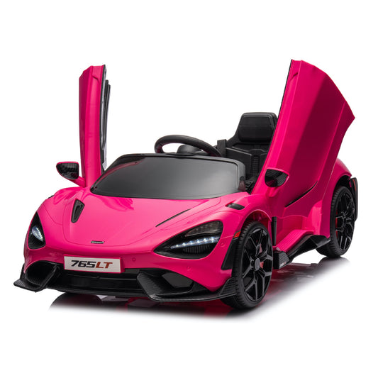 Pre-Order Mclaren 765LT Electric 12V Kids Ride on Toy Car With Remote - Pink