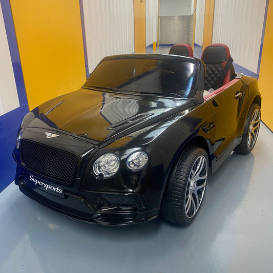 Bentley Continental Sports Two Seats 12v Kids Ride On Car with Remote - Black