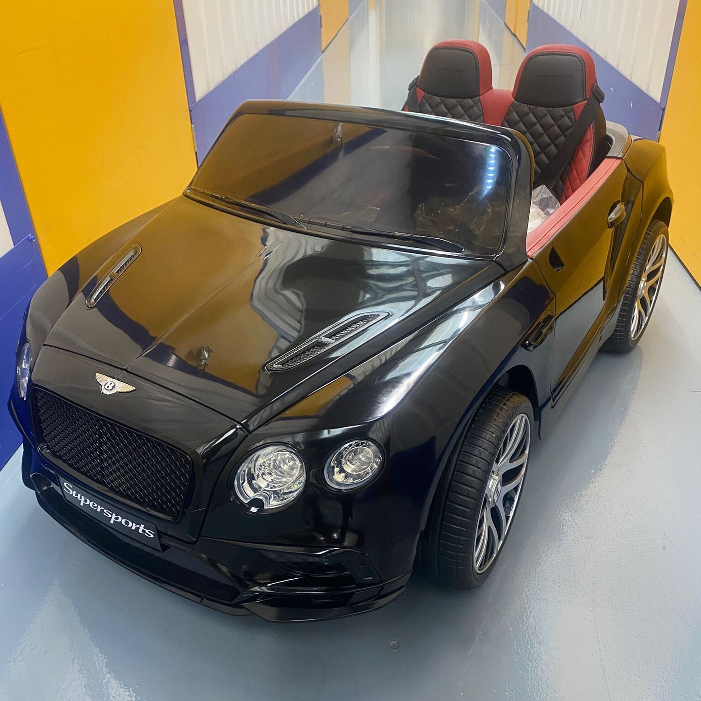 Bentley Continental Sports Two Seats 12v Kids Ride On Car with Remote - Black