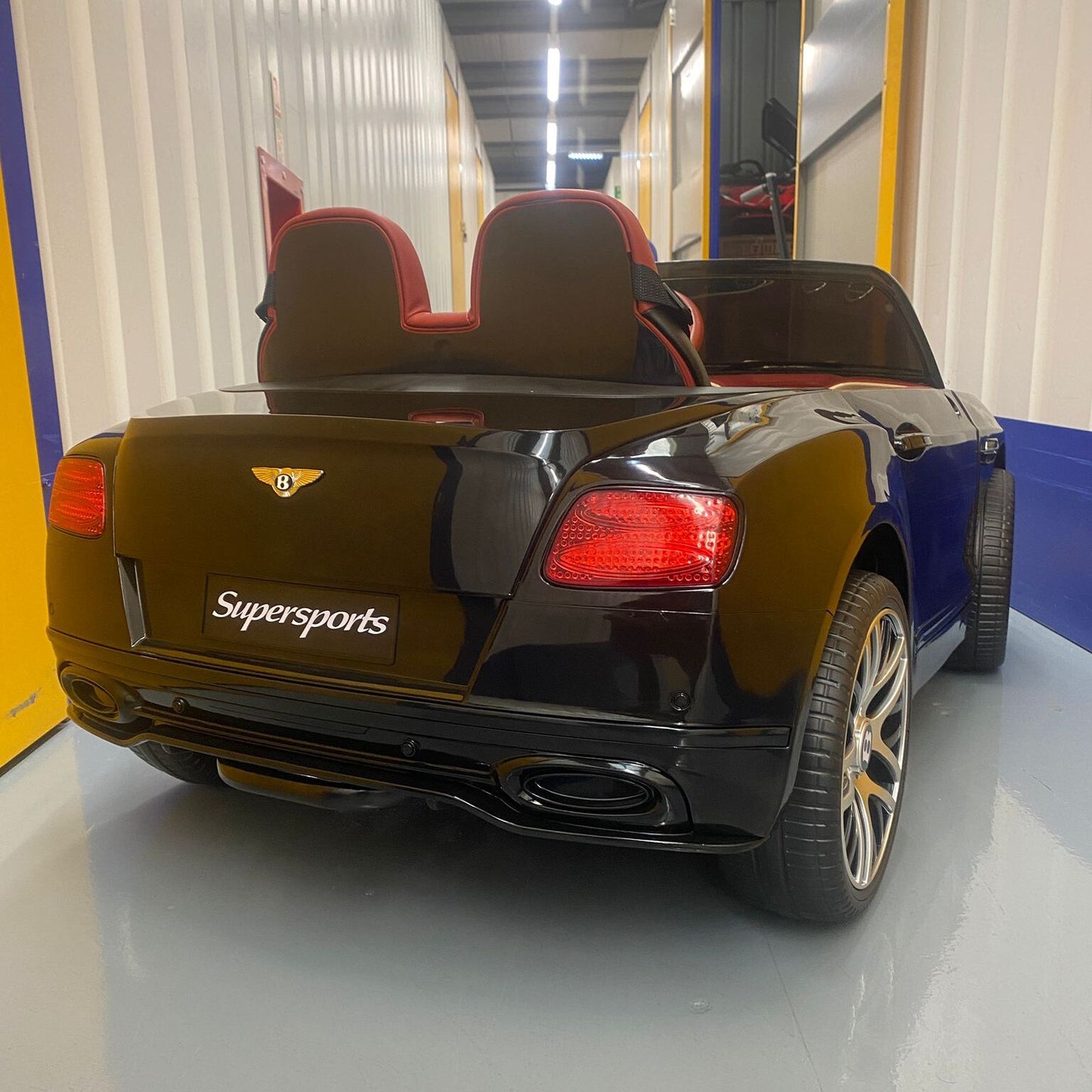 Bentley Continental Sports Two Seats 12v Kids Ride On Car with Remote - Black