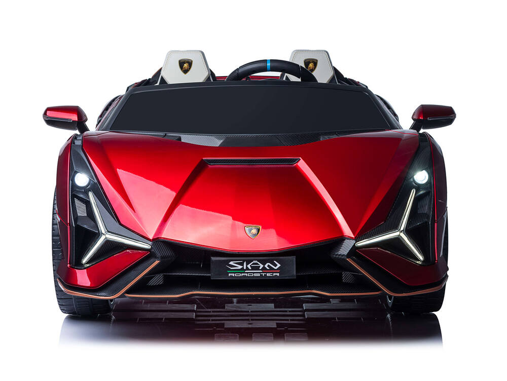 Lamborghini Sian XXL 2 Seater 24V Kids Ride on Car with Remote & Drift Mode - Metallic Red