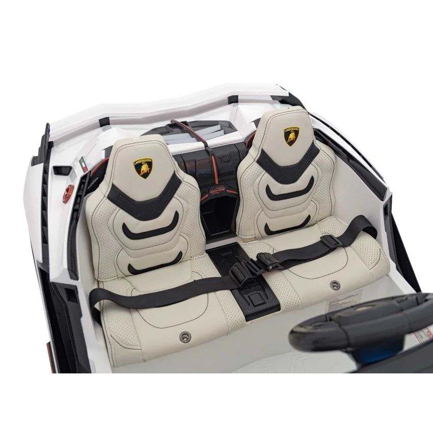 Lamborghini Sian XXL 2 Seater 24V Kids Ride on Car with Remote & Drift Mode - White