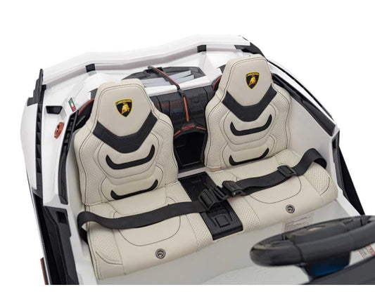 Lamborghini Sian XXL 2 Seater 24V Kids Ride on Car with Remote & Drift Mode - White