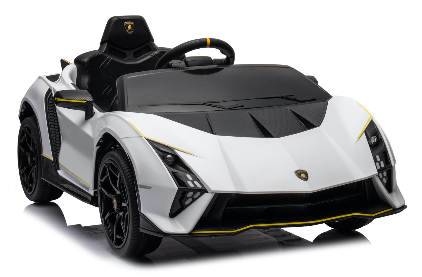 Licensed Lamborghini Autentica 12V Kids Ride on Car With Remote - White