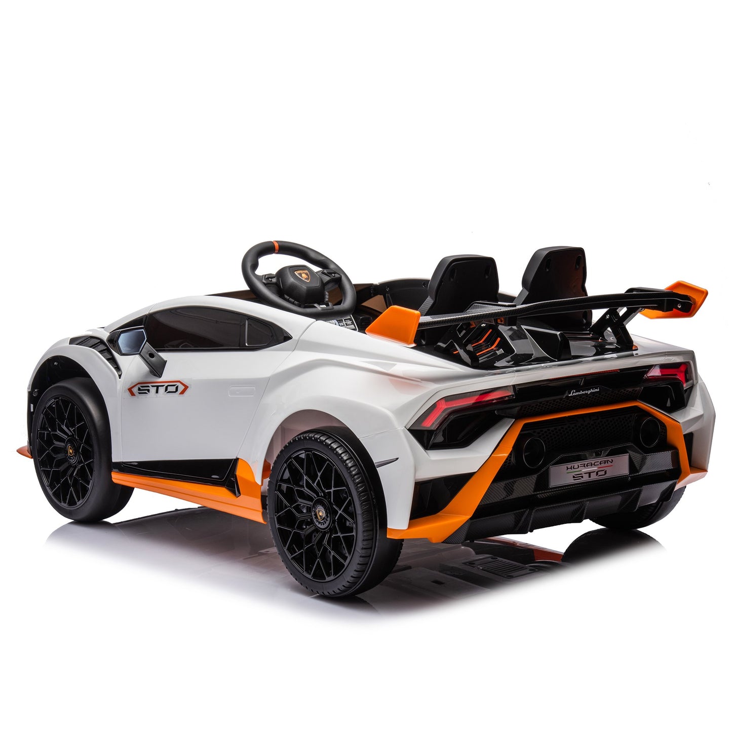 Lamborghini 24V Kids Electric Ride on Car With Remote Huracan STO Drift - White