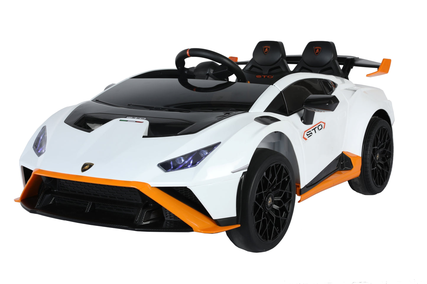 Lamborghini 24V Kids Electric Ride on Car With Remote Huracan STO Drift - White