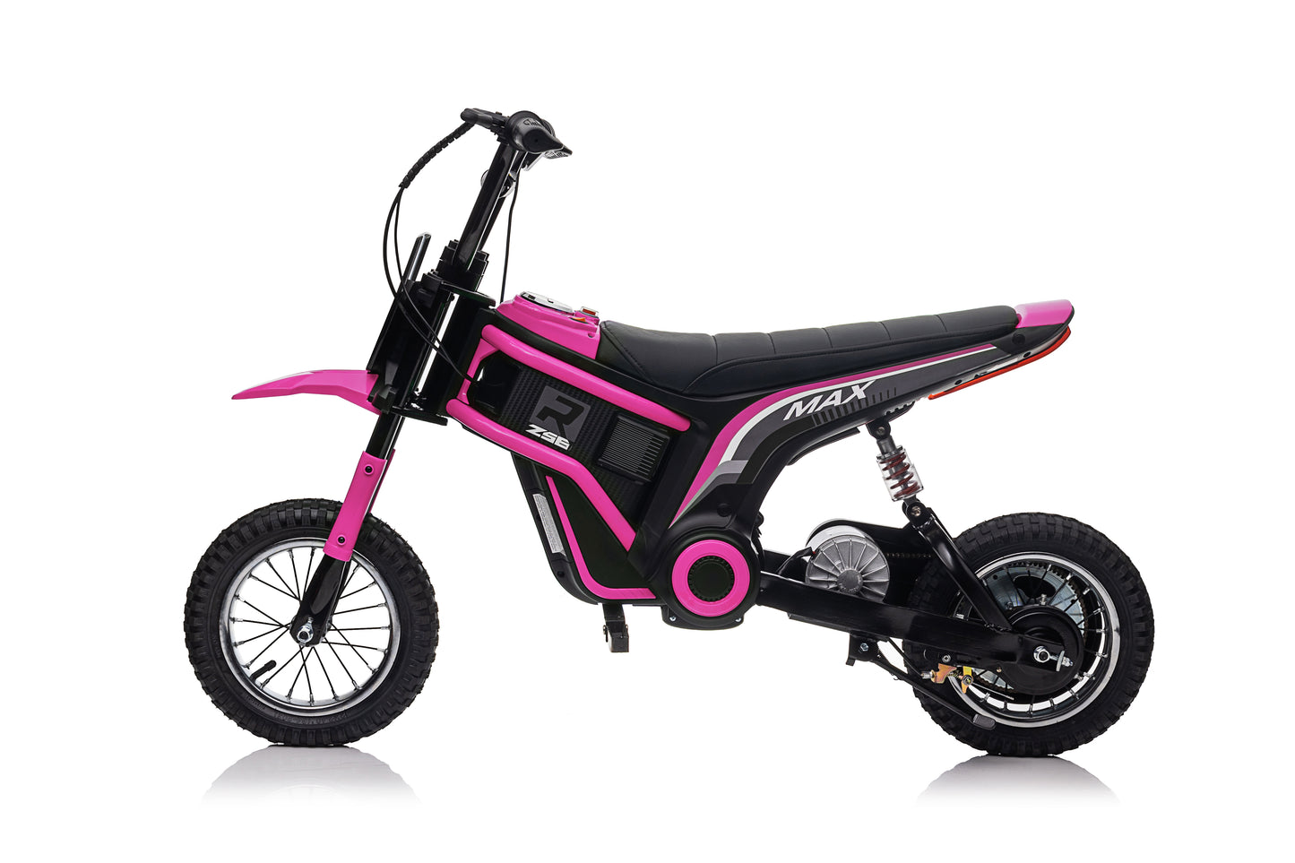 Ride on 24V Kids Electric Motorbike 350W Motors with Twist Grip Throttle - Pink