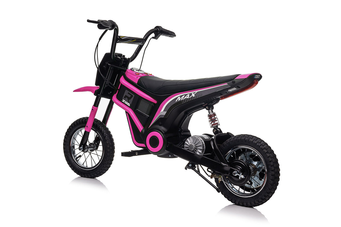 Ride on 24V Kids Electric Motorbike 350W Motors with Twist Grip Throttle - Pink