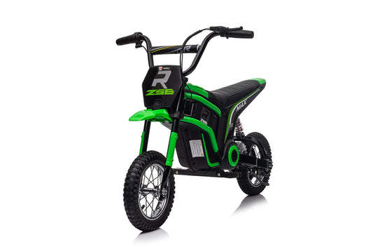 24V Kids Ride on Motorbike Electric 350W Motors with Twist Grip Throttle - Green