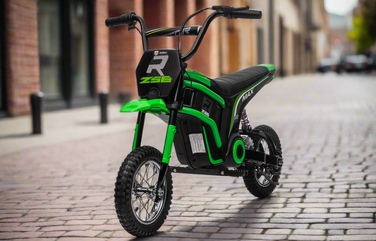 24V Kids Ride on Motorbike Electric 350W Motors with Twist Grip Throttle - Green