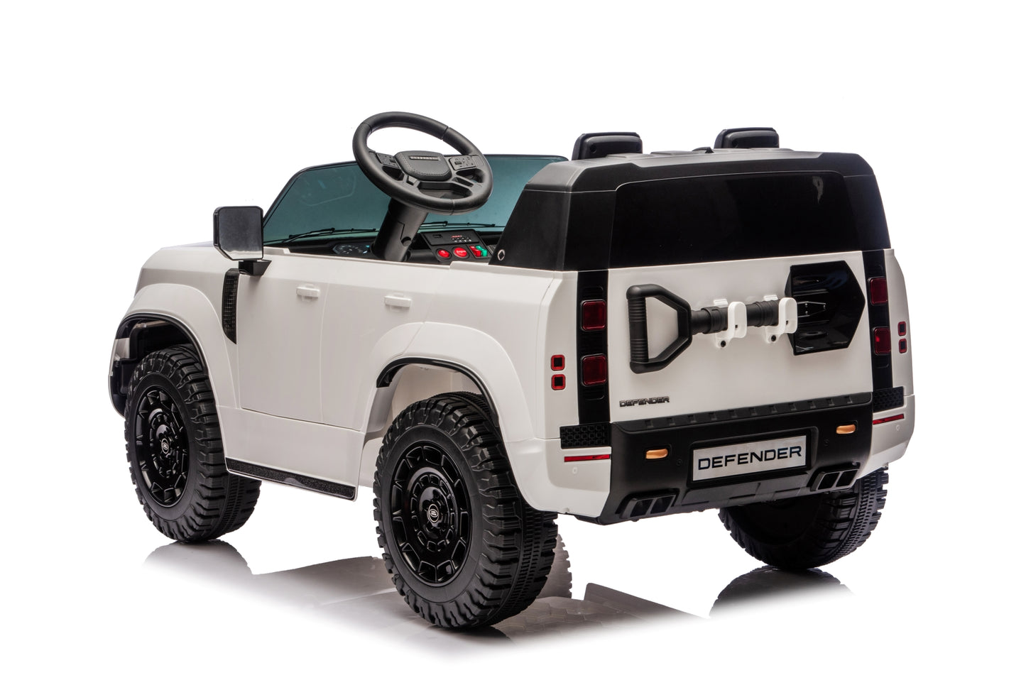 24V Land Rover Defender Octa 2 Seater Ride On Car with Remote in White