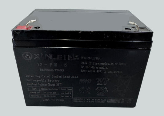 24v-5ah Rechargeable Battery for Ride on Kids Electric Cars Jeeps Quad Bikes 12-FM-5(24V5ah/20Hr)