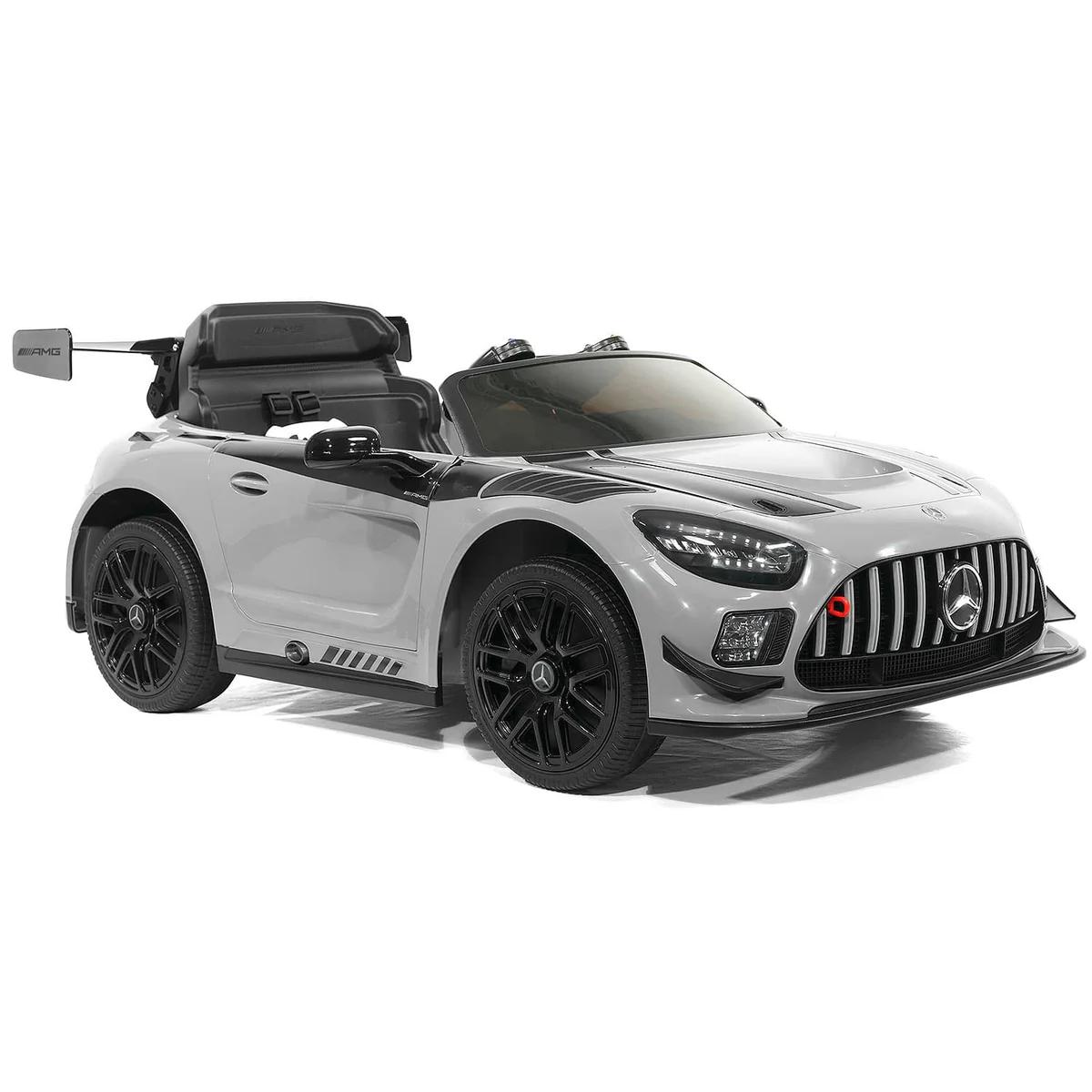 Licensed Mercedes Benz GT3 EVO 12v Kids Ride on Car with Remote - Grey
