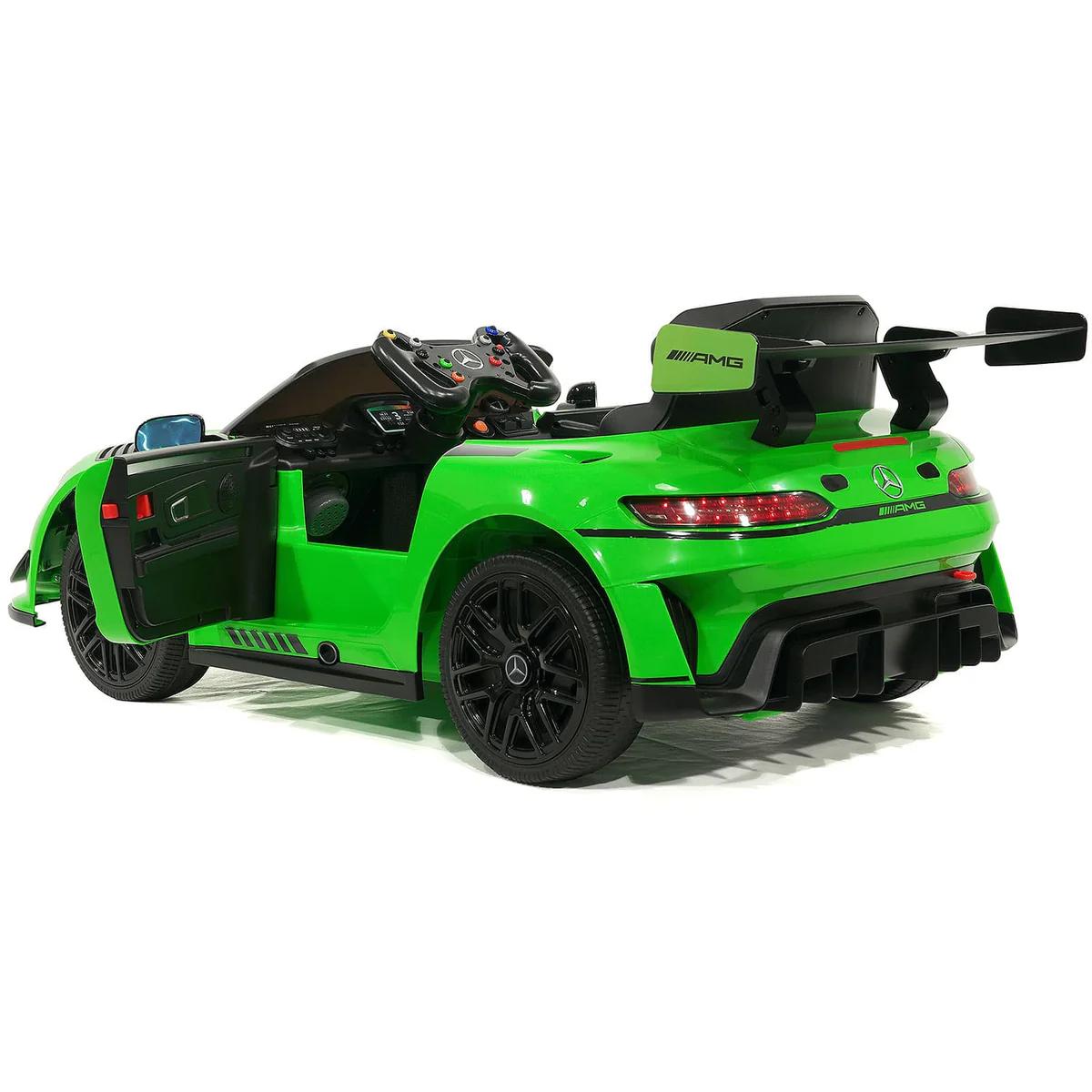 Licensed Mercedes Benz GT3 EVO 12v Kids Ride on Car with Remote - Green