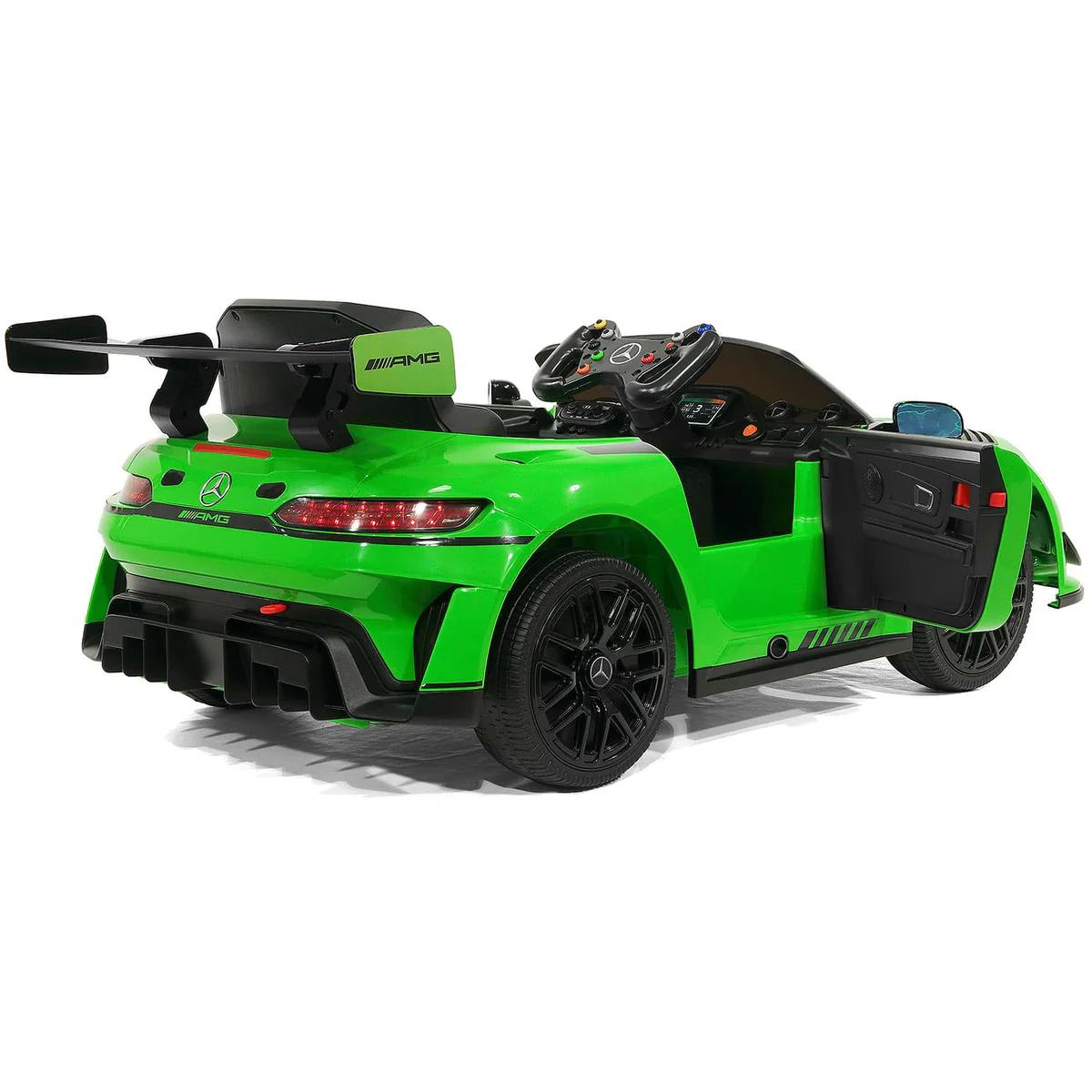 Licensed Mercedes Benz GT3 EVO 12v Kids Ride on Car with Remote - Green