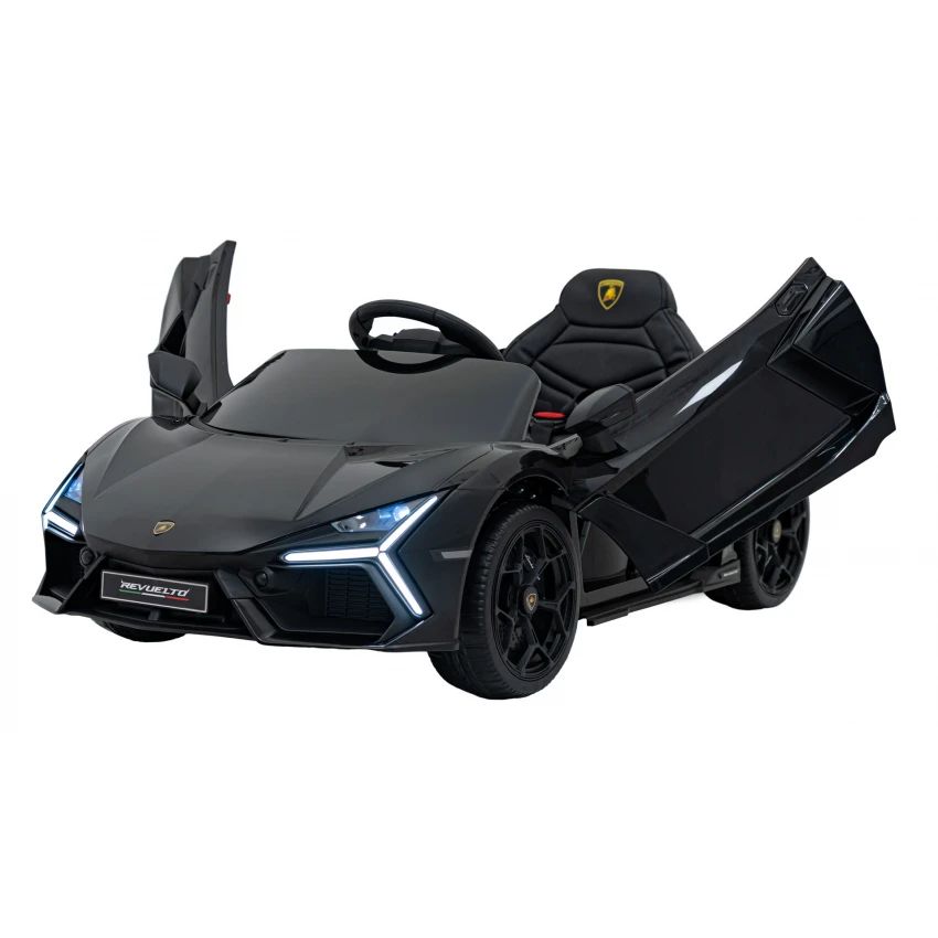 Licensed Lamborghini Revuelto 12V Kids Ride on Car With Remote - Black