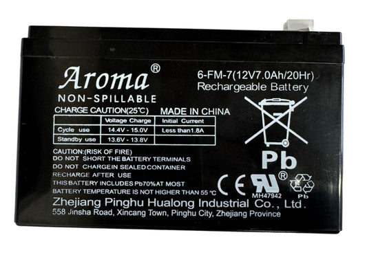 12V Rechargeable Battery for Ride on Kids Electric Cars Jeeps Quad Bikes 6-FM-7(12v-7.0ah/20Hr)