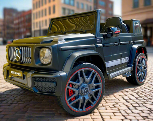 Licensed Mercedes G63 12v Kids Ride on Car SUV with Remote - Matt Black