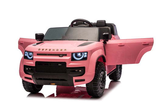 Land Rover Defender Octa 2 Seater 24V Ride On Car with Remote in Pink
