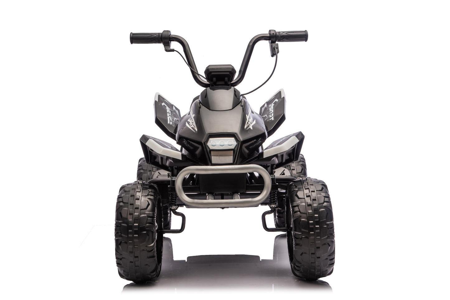 New 24V Kids Electric Ride on Quad Bike ATV 2x200W Motors EVA Wheels Black
