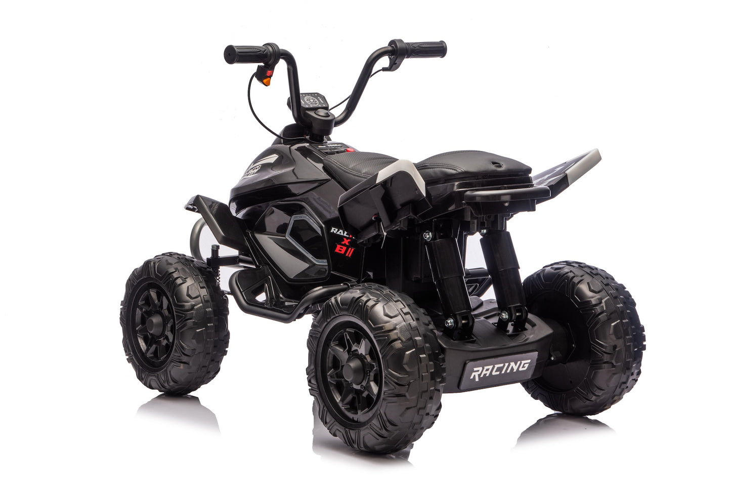 New 24V Kids Electric Ride on Quad Bike ATV 2x200W Motors EVA Wheels Black