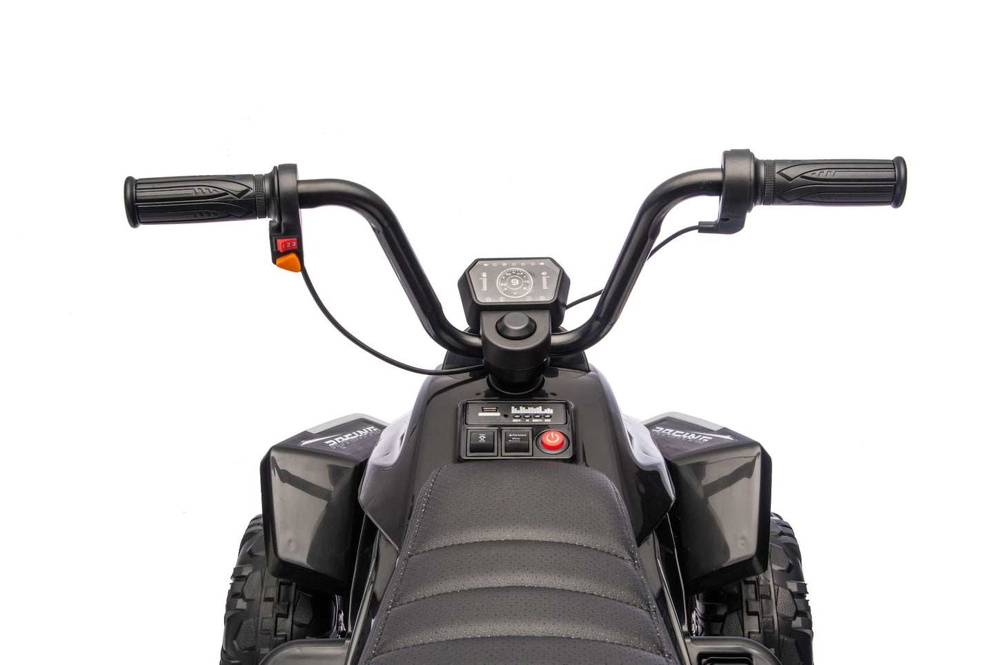 New 24V Kids Electric Ride on Quad Bike ATV 2x200W Motors EVA Wheels Black