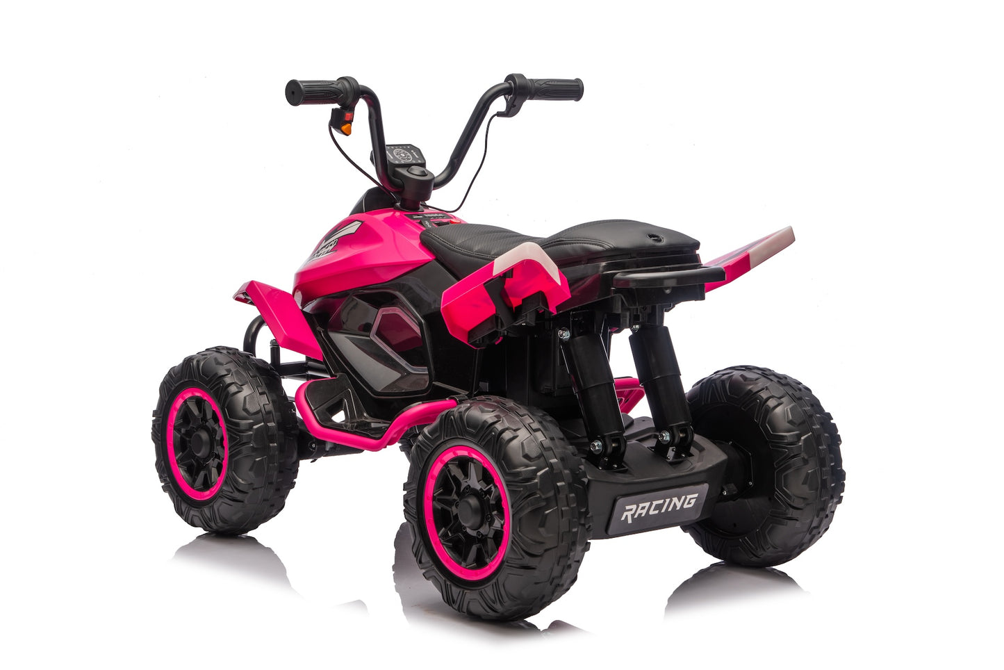 24V Kids Ride on Electric Quad Bike ATV 2x200W Motors EVA Wheels Dark Pink