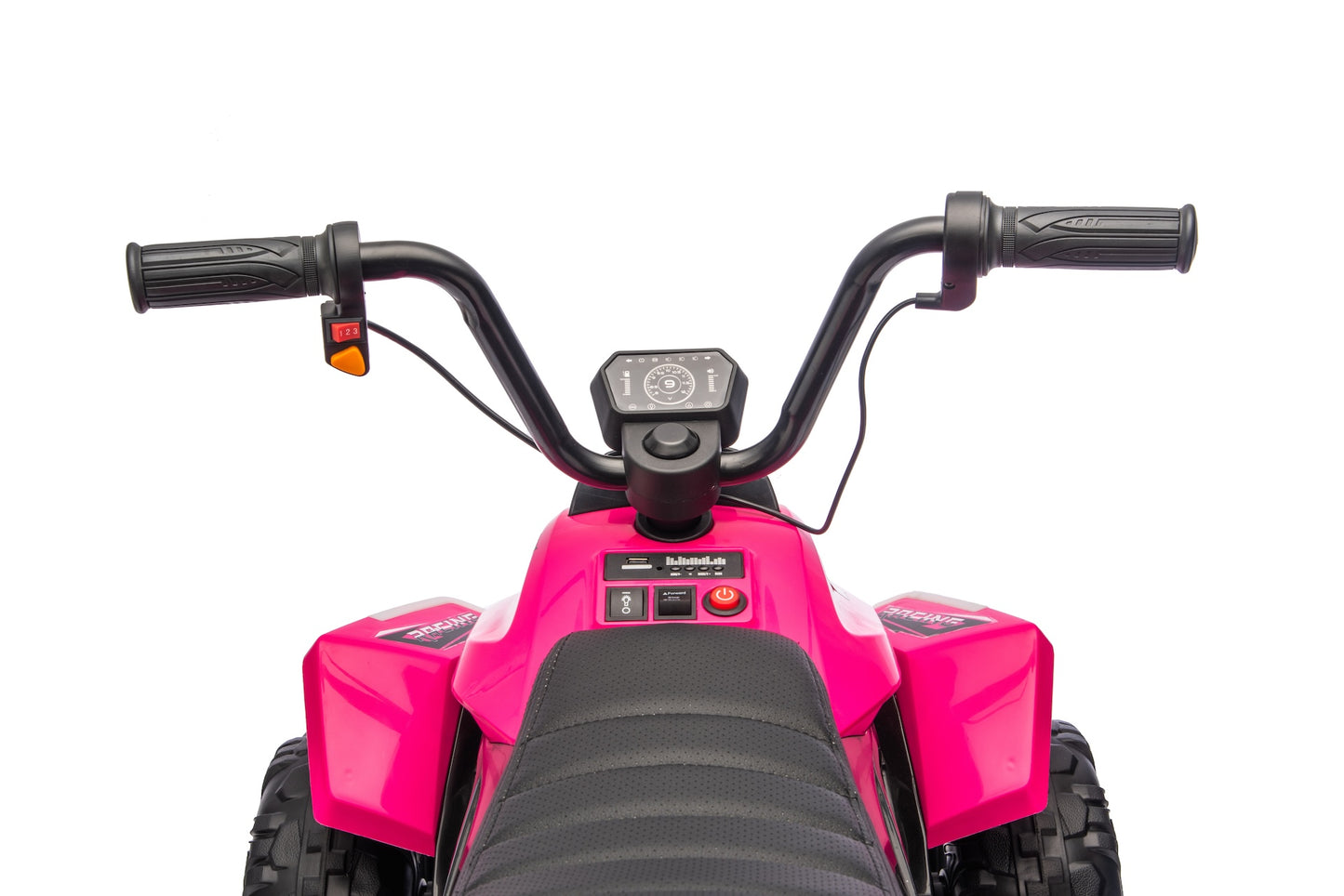 24V Kids Ride on Electric Quad Bike ATV 2x200W Motors EVA Wheels Dark Pink