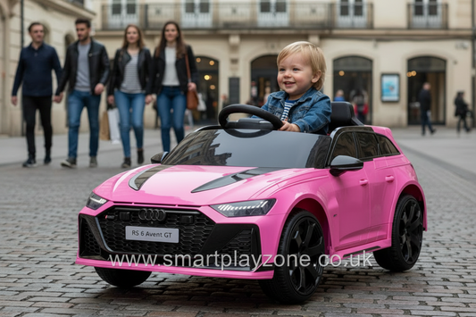 Licensed AUDI RS6 Avant GT Kids Ride on Car With Remote 12V-7AH & 4 x Motors - Pink
