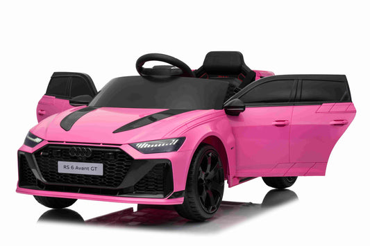 Licensed AUDI RS6 Avant GT Kids Ride on Car With Remote 12V-7AH & 4 x Motors - Pink