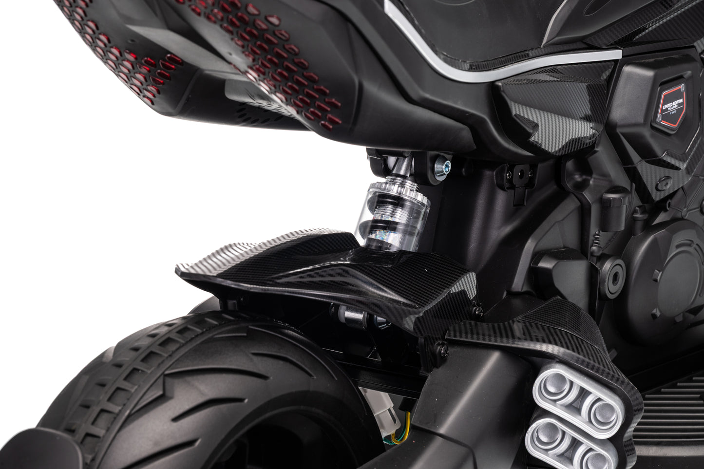 Ducati Diavel Bentley Kids 12v Ride on Electric Motor Bike with Stabilizer - Green