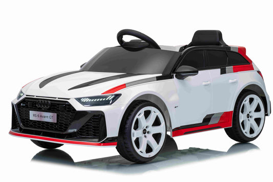 Licensed AUDI RS6 Avant GT Kids Ride on Car With Remote 12V-7AH & 4 x Motors - White