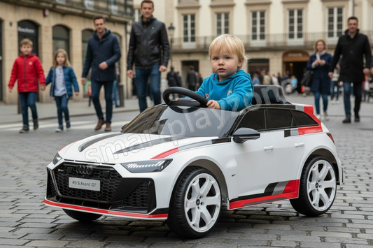 Licensed AUDI RS6 Avant GT Kids Ride on Car With Remote 12V-7AH & 4 x Motors - White