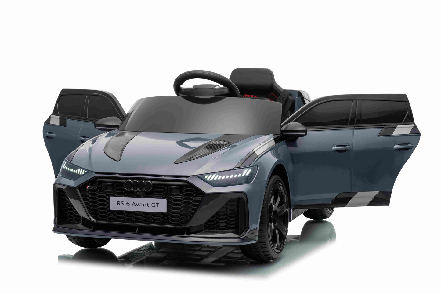Licensed AUDI RS6 Avant GT Kids Ride on Car With Remote 12V-7AH & 4 x Motors - Grey