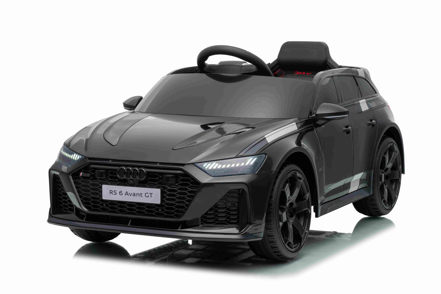 Licensed AUDI RS6 Avant GT Kids Ride on Car With Remote 12V-7AH & 4 x Motors - Black